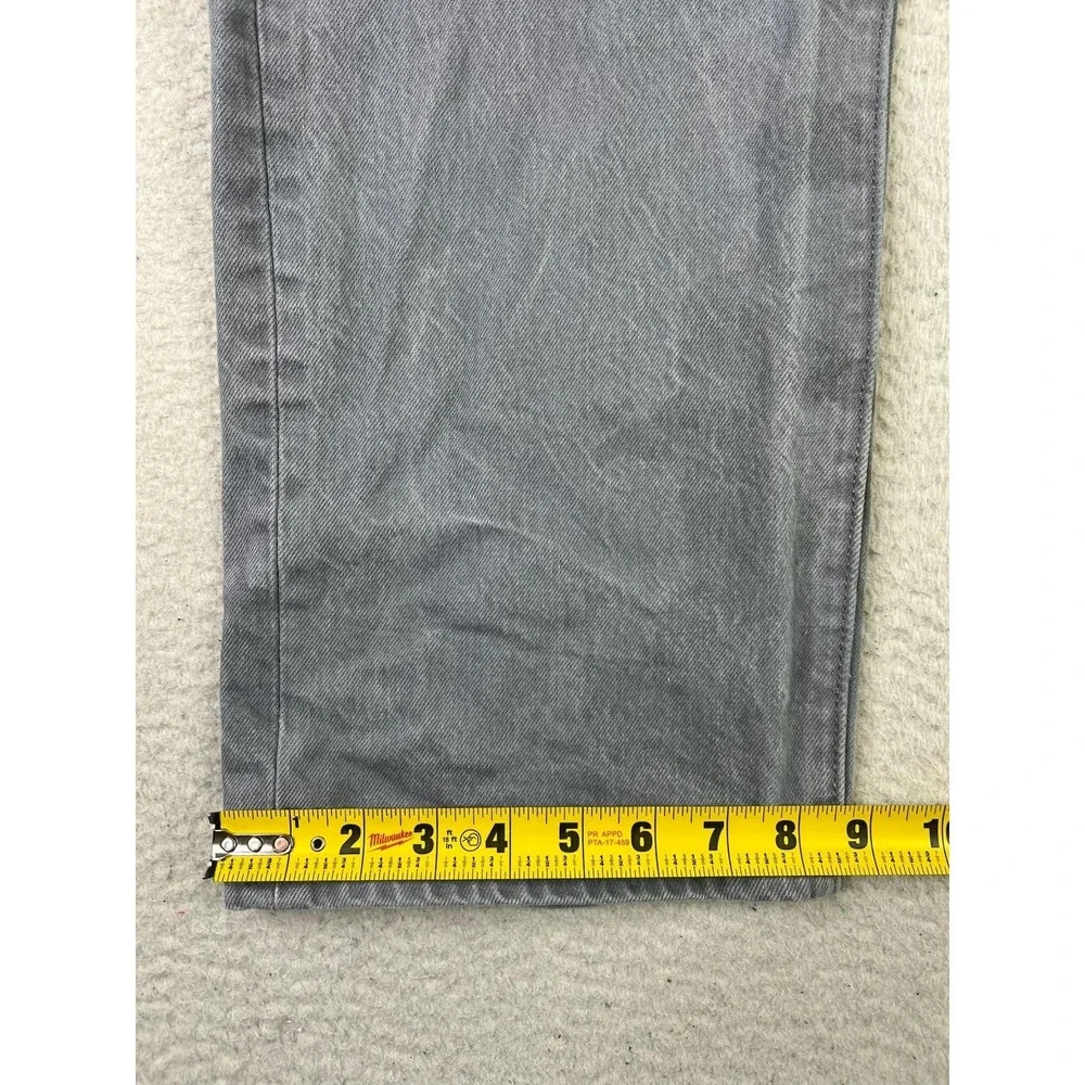 Levis‎ 501 Jeans Mens 40x32 (Fits 38x29) Gray Button Fly Denim Straight Leg